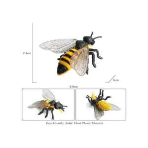 FLORMOON Figuras de animales realistas figuras de abeja_3