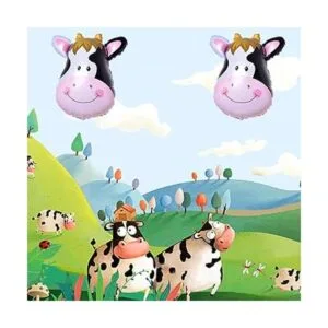 HORUIUS Globos de animales de granja globo de Mylar con_5