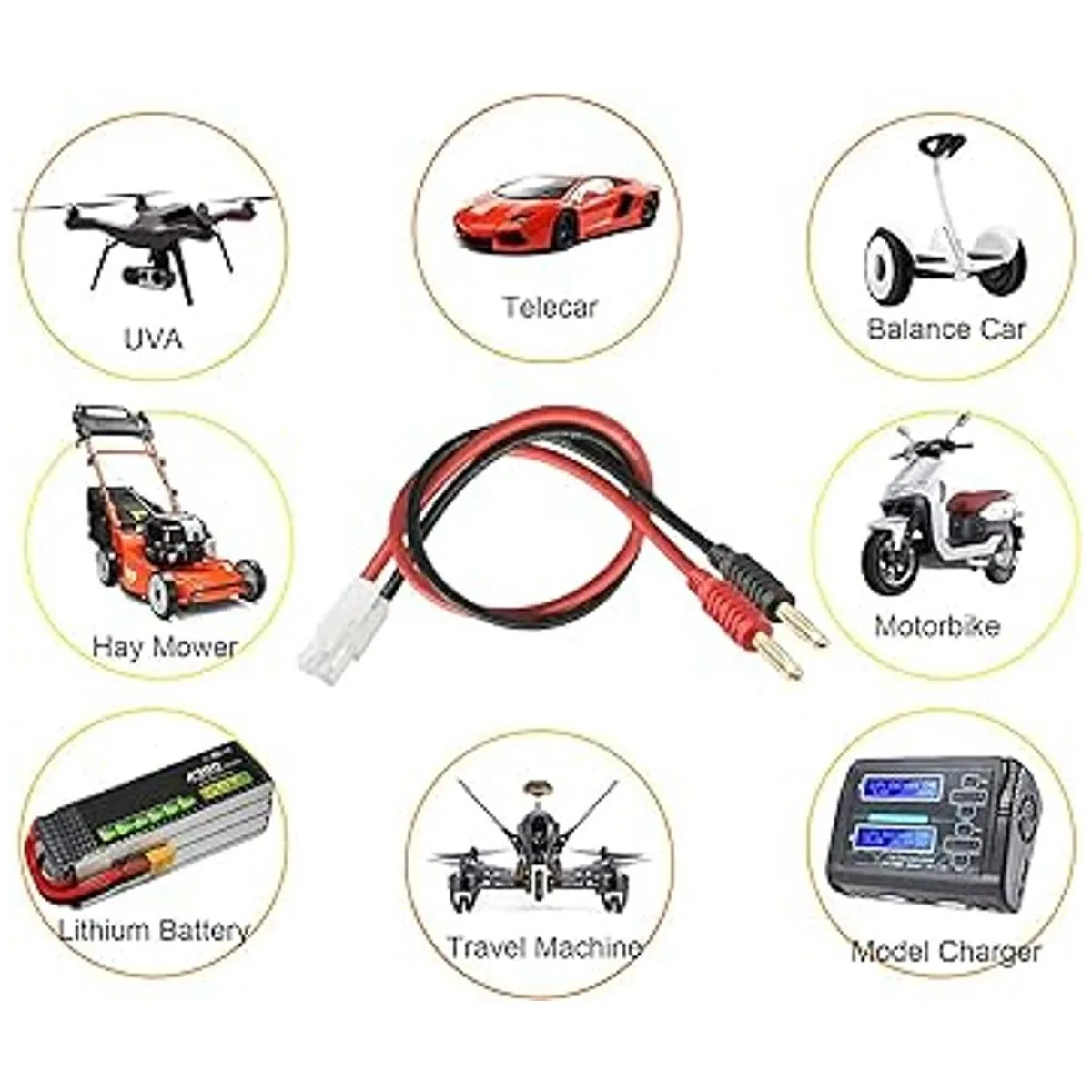WOODGUILIN Tamiya Conector Plug a 0.157 in Banana Plugs_4
