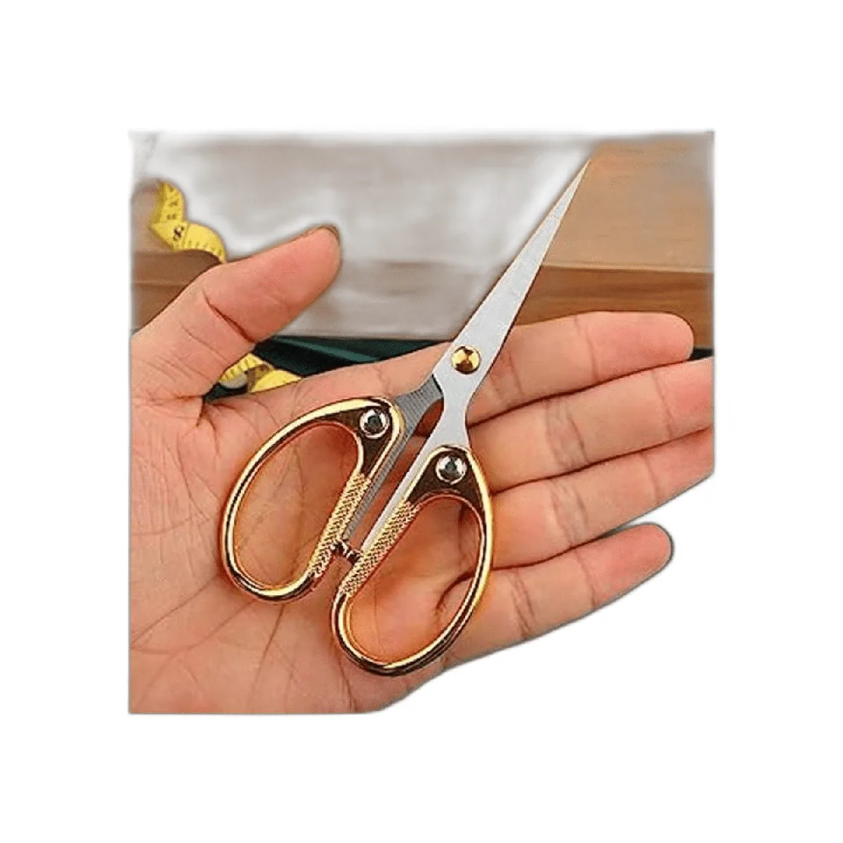 Aemoe Tijeras de oficina de acero inoxidable de 5_1