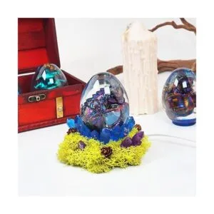 Moldes de resina de silicona para huevos de dragón en 3D_3