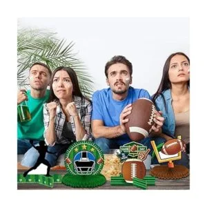 12 piezas de decoración de fiesta de fútbol americano_6