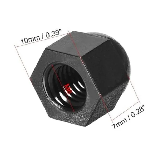 Uxcell Tuercas hexagonales para tornillos de nailon 10_2
