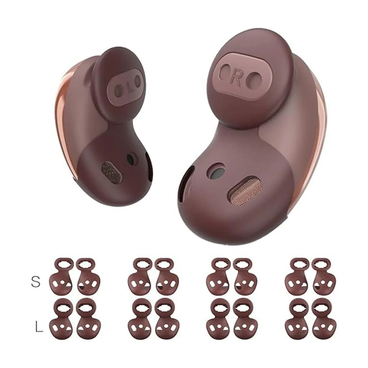 8 pares para Galaxy Buds Live Puntas de oreja de_1