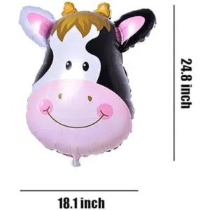 HORUIUS Globos de animales de granja globo de Mylar con_2