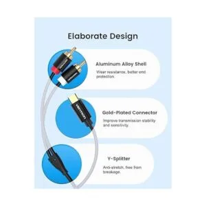 VENTION Cable de audio USB C a 2 cable de audio RCA tipo_3