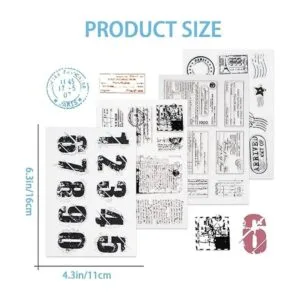 Modixun 4 temas 34 sellos transparentes sello retro de_2