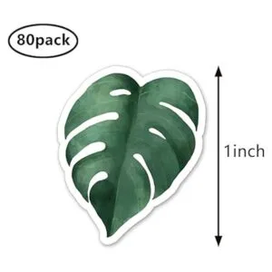 Monstera Pegatinas de hojas de 1.0 in para álbumes de_2