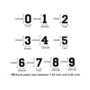 GYGYL 30 piezas de parches de números blancos apliques_3