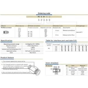 CEKER Accesorios de empuje para conectar de 0.236 in_2