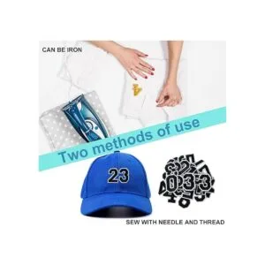 GYGYL 30 piezas de parches de números blancos apliques_6