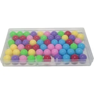 Yoeevi 60 bolas de mármol de cuadros chinos en 6 colores_5
