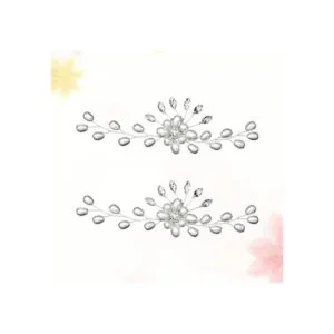 Amosfun 2 hebillas de zapatos de perlas de cristal_5