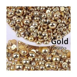 5300 cuentas de media perlas doradas y plateadas tamaños_3
