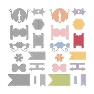 INFUNLY 13 troqueles de corte de marcapáginas de metal_7