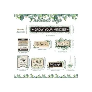 26 carteles de mentalidad de crecimiento tablero de_2