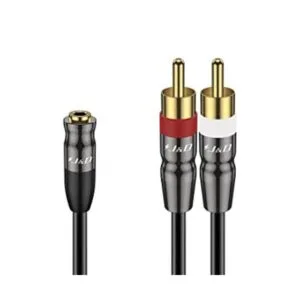 JD Cable de audio RCA doble de 0.138 in a cable de audio_1