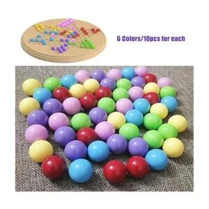 Yoeevi 60 bolas de mármol de cuadros chinos en 6 colores_7