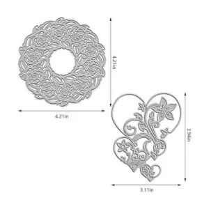 2 piezas de corona de flores troqueladas para hacer_2