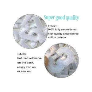 GYGYL 30 piezas de parches de números blancos apliques_2
