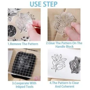 Modixun 4 temas 34 sellos transparentes sello retro de_4