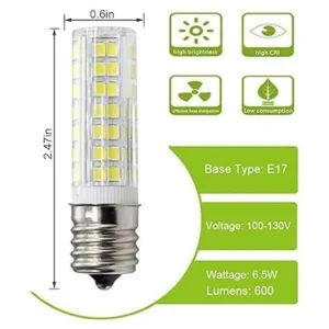 Bombilla LED E17 para horno microondas sobre estufa 6 W_3