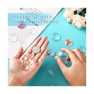 100 piezas de cabujones de cúpula de cristal transparente_3