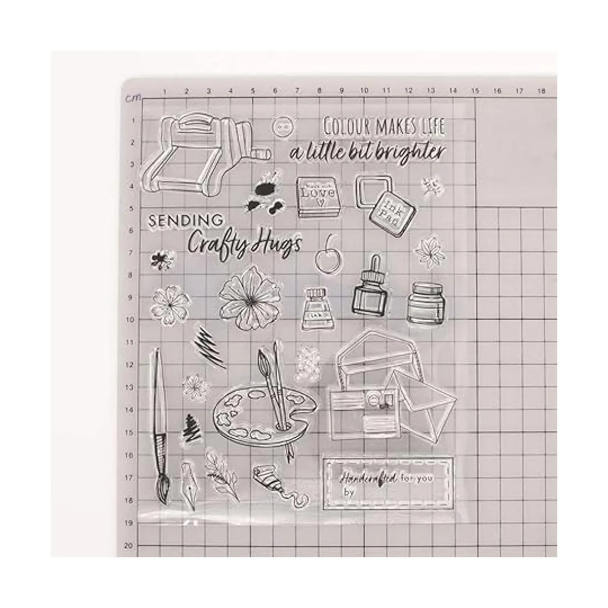 Lily Craft Linda Craft Sellos transparentes de color que_3