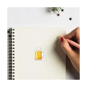 Calcomanías de vaso de cerveza de 1 pulgada para álbumes_3