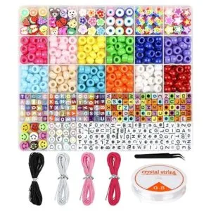 Dowsabel Kit de fabricación de pulseras cuentas para_1