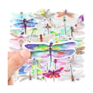 100 calcomanías de libélula hermosas calcomanías para_5