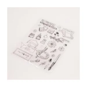 Lily Craft Linda Craft Sellos transparentes de color que_5