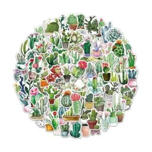 Pegatinas Green Plant 100 pegatinas de vinilo para_2