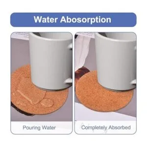 Paquete de 6 posavasos de corcho de 8 pulgadas platos_2