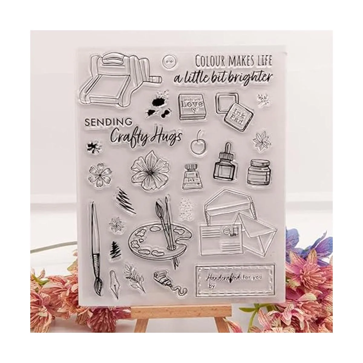 Lily Craft Linda Craft Sellos transparentes de color que_2