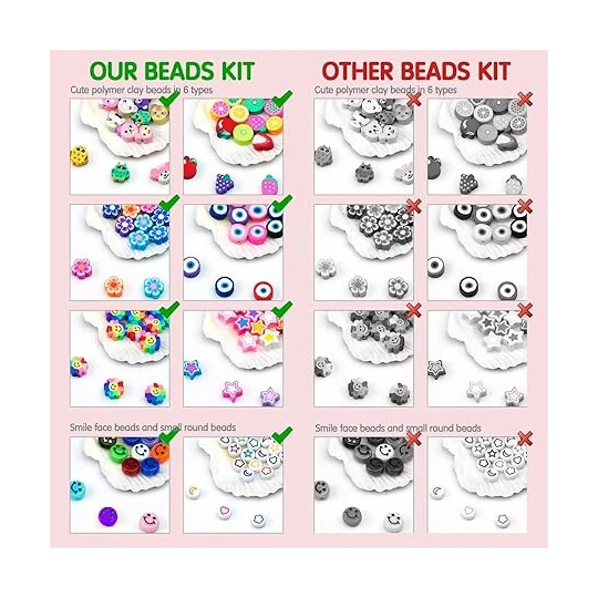 Dowsabel Kit de fabricación de pulseras cuentas para_4