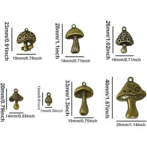 Honbay 42 colgantes de aleación de hongos con bonitos_2