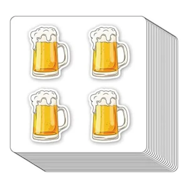 Calcomanías de vaso de cerveza de 1 pulgada para álbumes_1