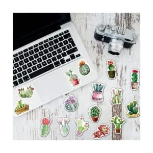 Pegatinas Green Plant 100 pegatinas de vinilo para_4