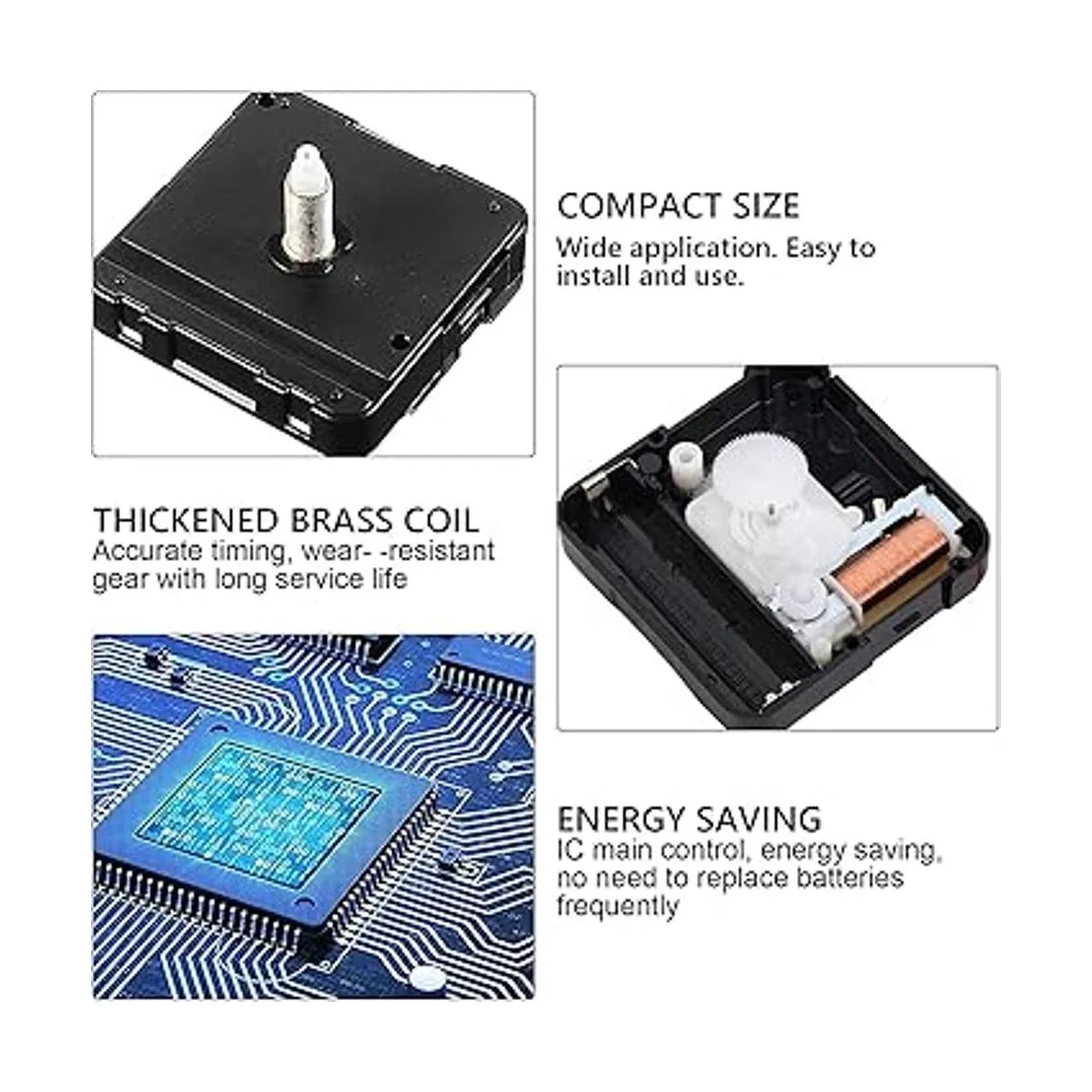 Kit de mecanismo de reloj de cuarzo 2 piezas mecanismo_3