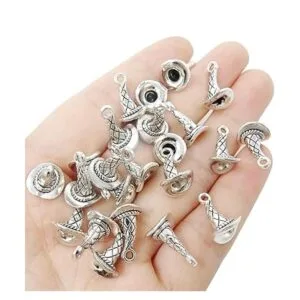 Honbay 35 dijes de aleación de sombrero de bruja con_4