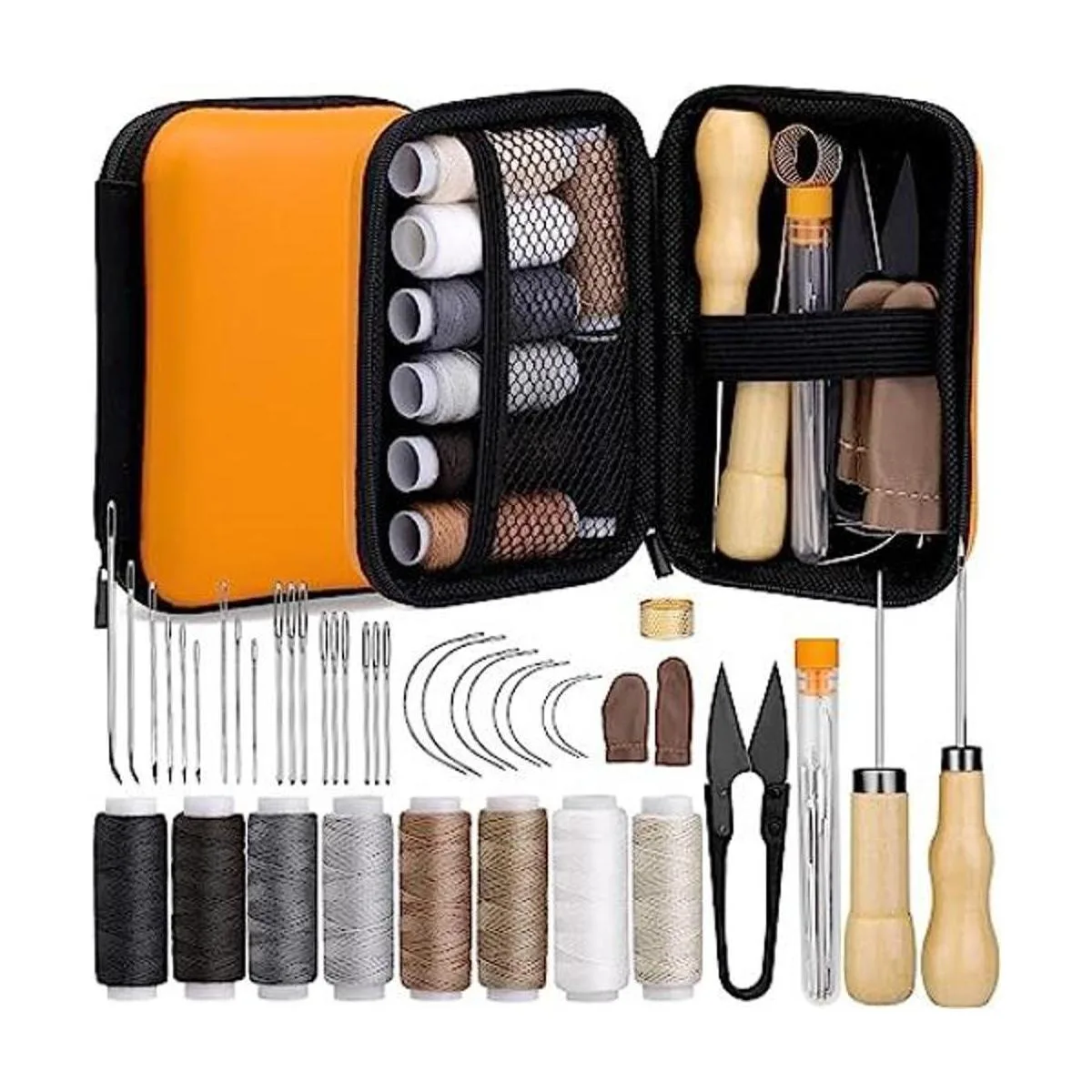 Kit de costura de cuero kit de reparación de tapicería de_1