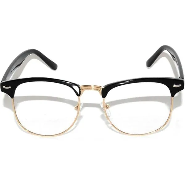 Gafas de sol de estilo clásico con lente transparente_3