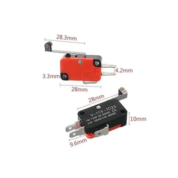 hiletgo 2pcs V156 1 C25 Límite Switch SPDT Switch de_3