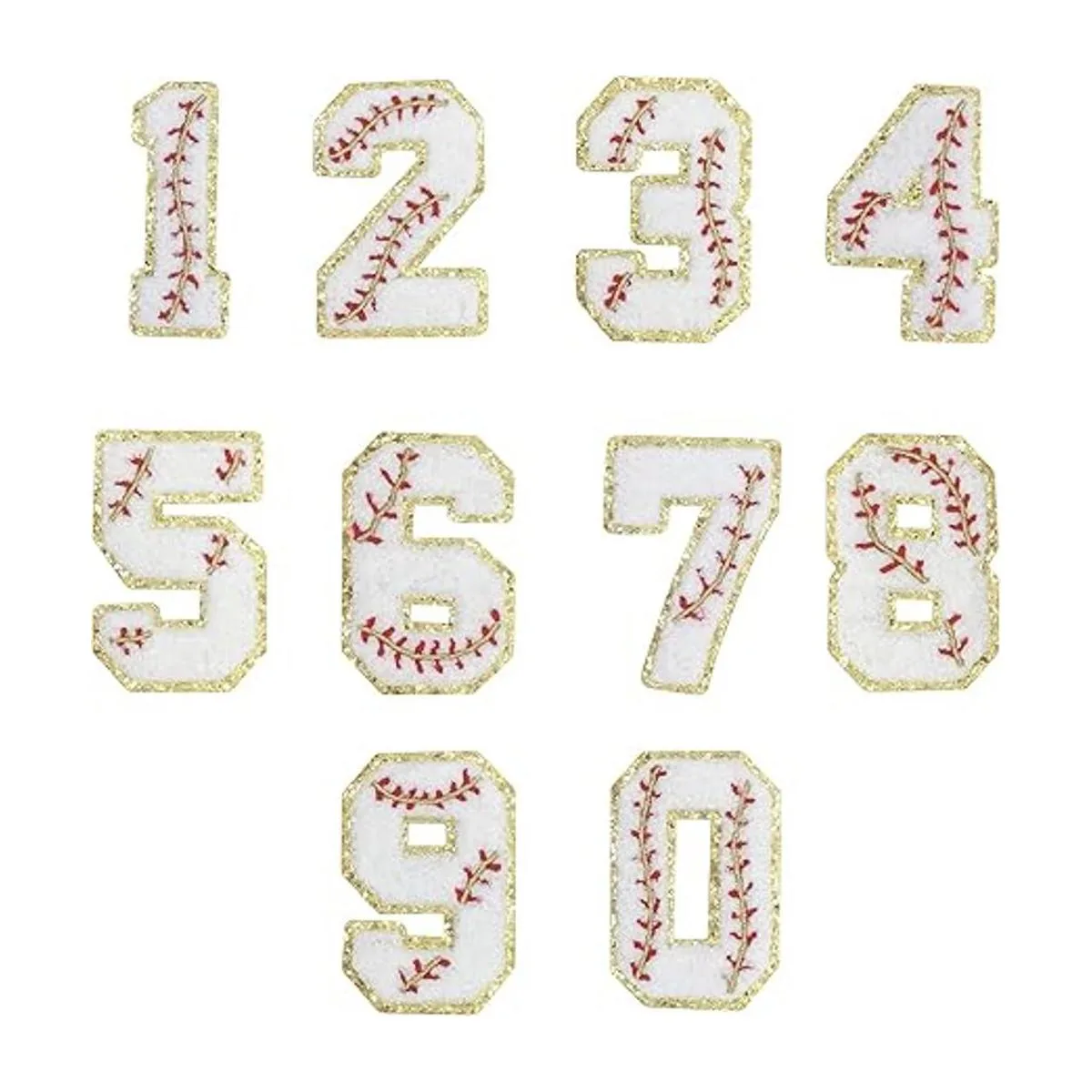 4 parches de chenilla universitaria de 5 números 2.95_2