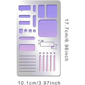INFUNLY Marcapáginas de metal para diario de 4 x 7_2