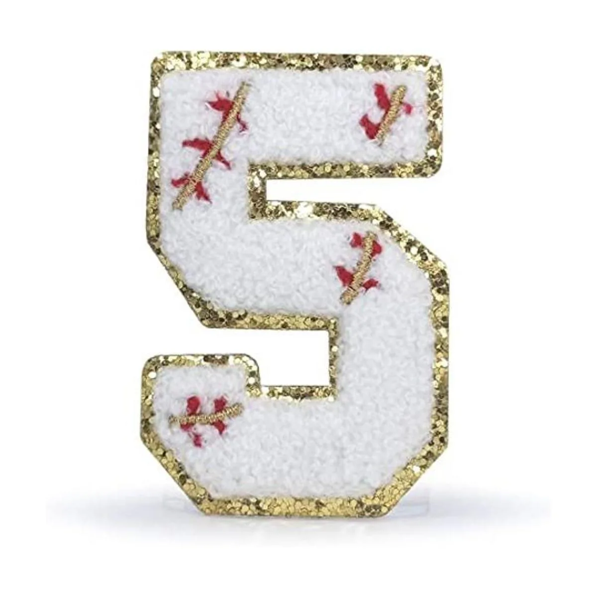 4 parches de chenilla universitaria de 5 números 2.95_1