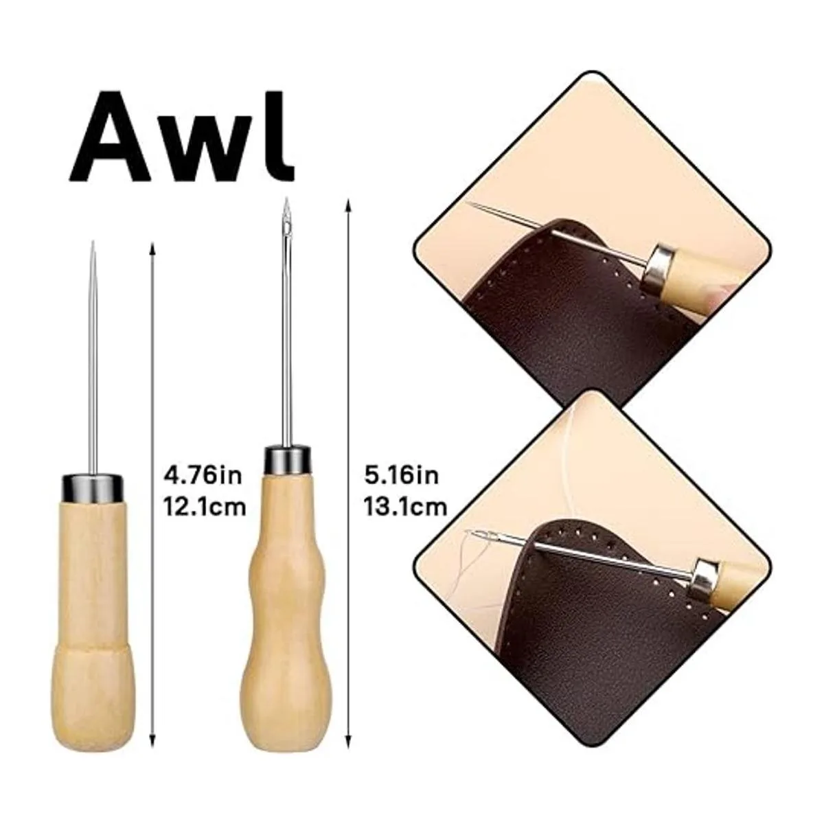 Kit de costura de cuero kit de reparación de tapicería de_4