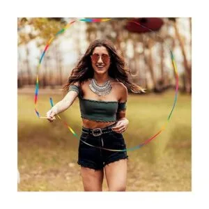 2 piezas de serpentina de seda arco iris de 8 pies de_6