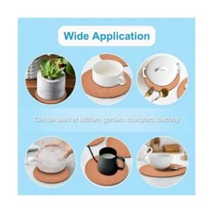 Paquete de 6 posavasos de corcho de 8 pulgadas platos_6